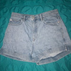 Vintage high waisted denim shorts